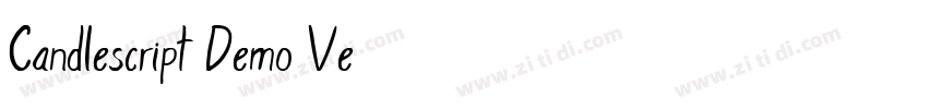 Candlescript Demo Ve字体转换